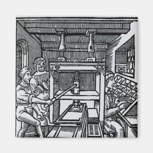Printing press magnet