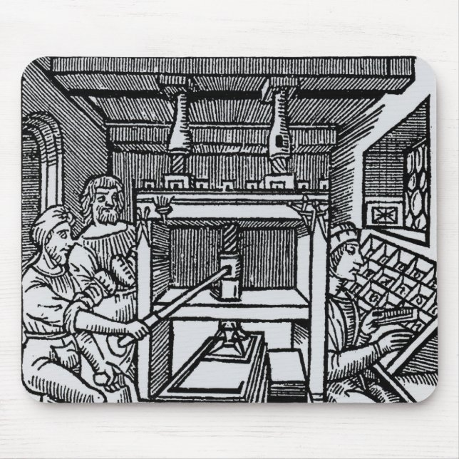 Printing press mouse pad (Front)
