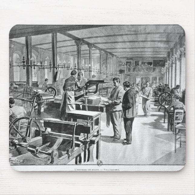 Printing the banknotes mouse pad (Front)