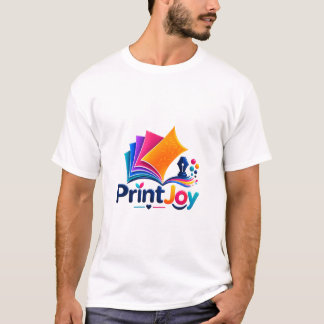 PrintJoy Colourful Printing Logo T-Shirt
