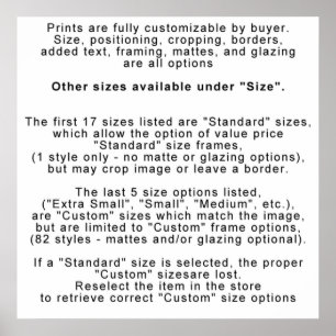 PRINTS - INFO - CUSTOMIZATION / SIZING