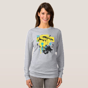 prints of women's faces with colorful phrases T-Shirt
