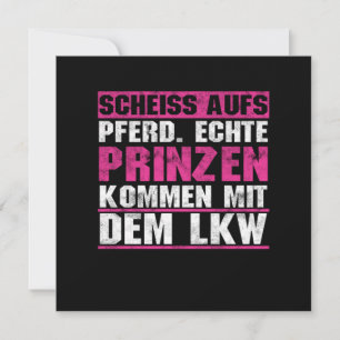 Prinz LKW Fahrer Fernfahrer Trucker Truck Lastkraf Invitation