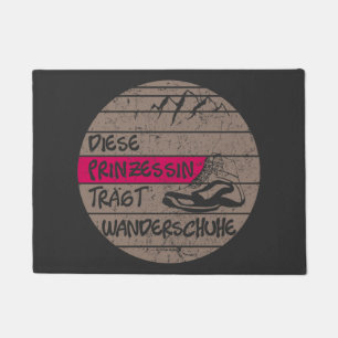 Prinzessin trägt Wanderschuhe, Sonnenuntergang Doormat