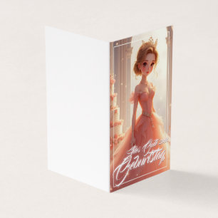 Prinzessin zum Geburtstag im rosa Traumkleid