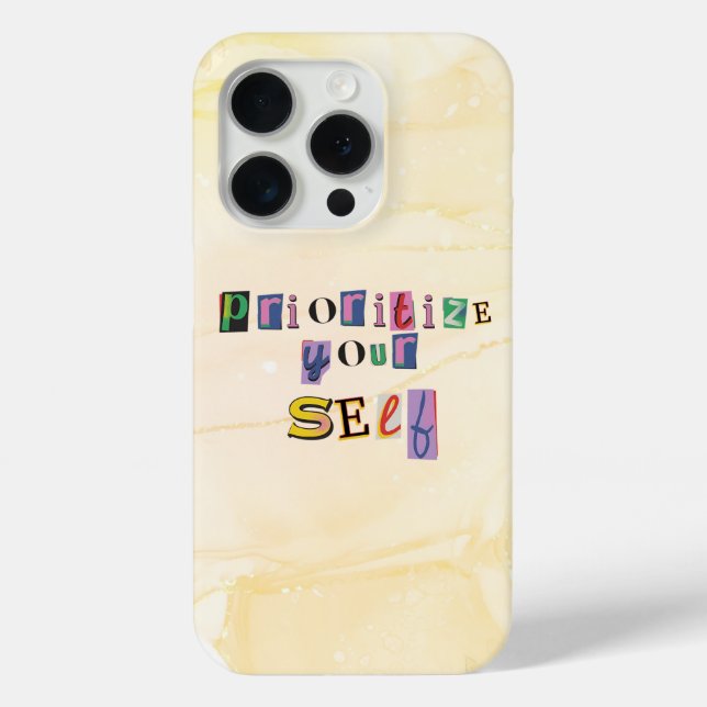Prioritise Yourself Case-Mate iPhone Case (Back)