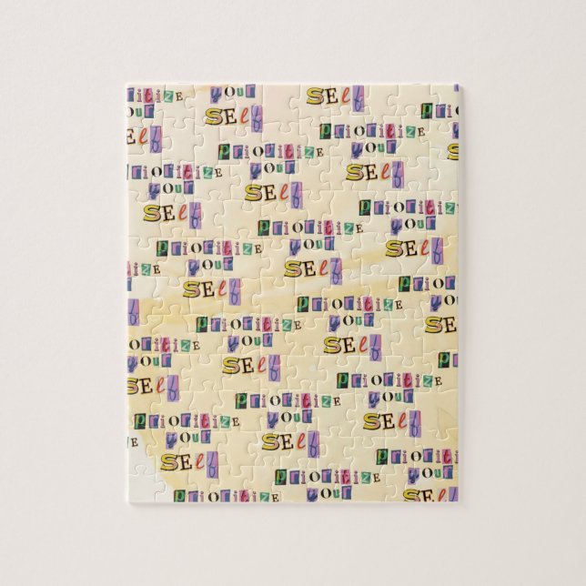 Prioritise yourself jigsaw puzzle (Vertical)