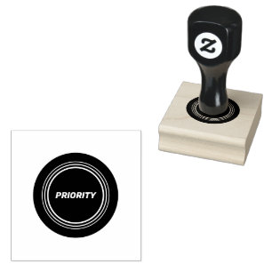 PRIORITY Text Stay Organised with Style Mail Rooms Rubber Stamp