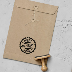 Priority, Urgent,  Rubber Stamp