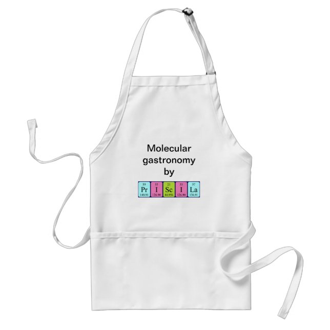 Priscila periodic table name apron (Front)