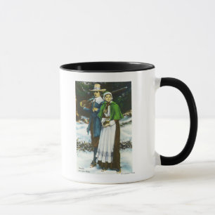Priscilla and John Alden Scene Mug