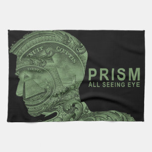 PRISM - All Seeing Eye - Green Tea Towel