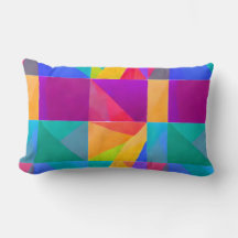 Prism Bloom Decorative Pillow