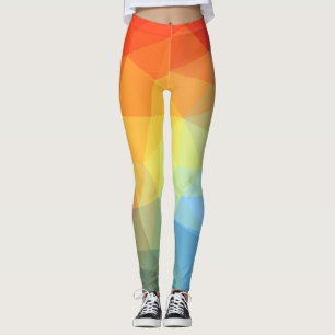 Prism Colour Bright Abstract Pattern Leggings