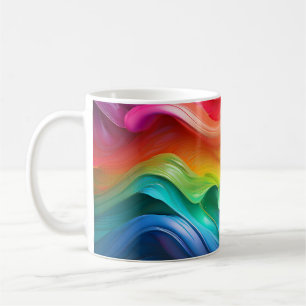 Prism Flow – Rainbow Abstract Mug
