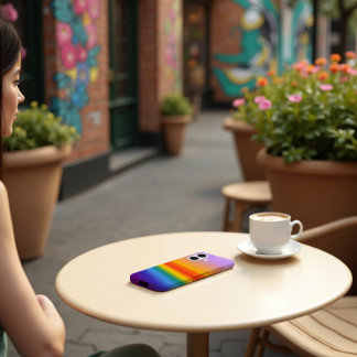 Prism Flow - Wavy Pastel Rainbow Gradient iPhone 16 Case