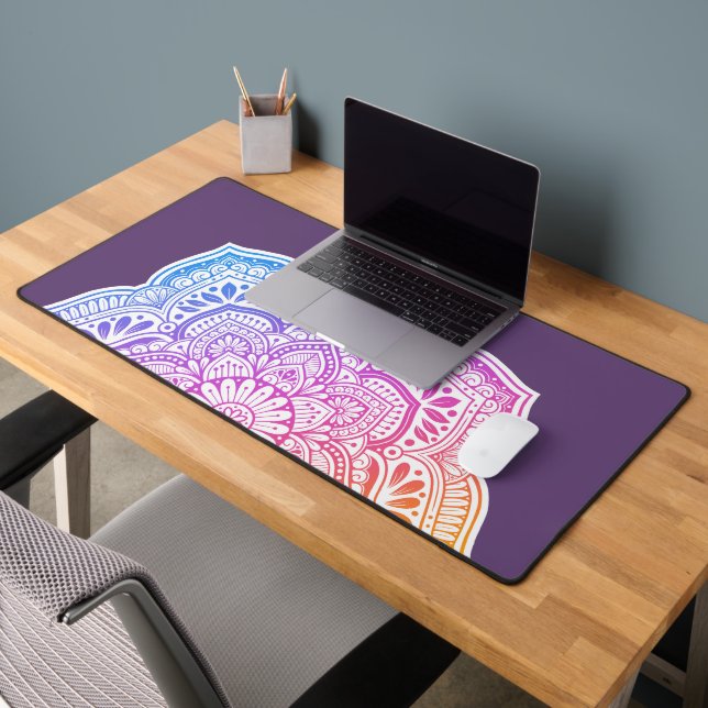 Prism Flower Mandala Desk Mat (Office 2)