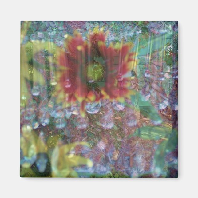 Prism flowers magnet (Front)
