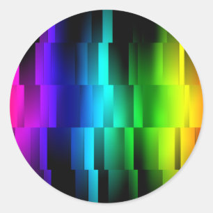 Prism Fractions Classic Round Sticker