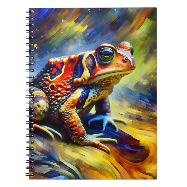 Prism Glow Forest Toad Notebook (Front)