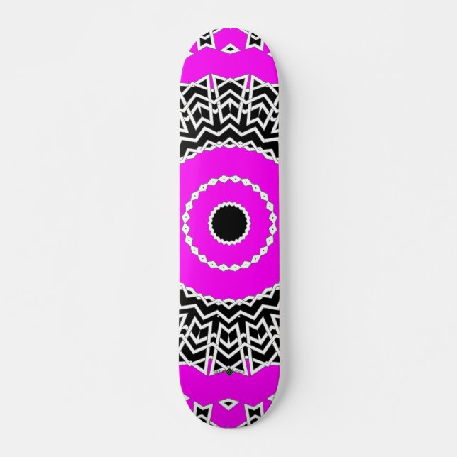 Prism Mandala ( Pink ) Skateboard (Front)