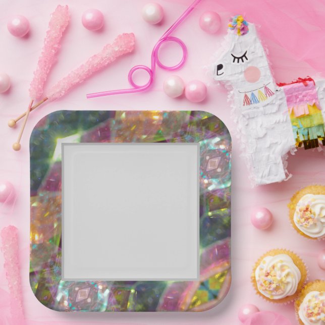 Prism Of Colors  Paper Plate (Party)