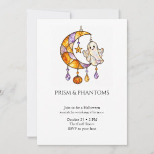 Prism Phantoms Halloween Suncatcher Party Invitation
