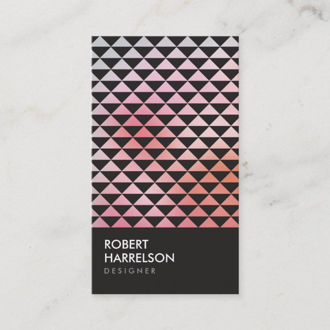 PRISM PHOTO in BLACK (Vertical) Business Card (Front)