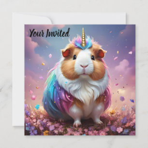 Prism Pigtail: The Radiant Unicorn Guinea Pig, Invitation