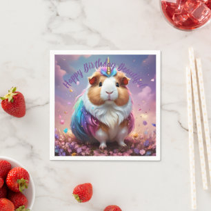 Prism Pigtail: The Radiant Unicorn Guinea Pig, Napkin