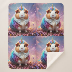 Prism Pigtail: The Radiant Unicorn Guinea Pig, Sherpa Blanket