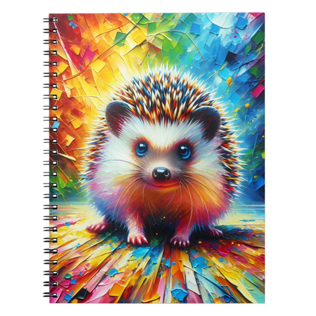 Prism Puff Hedgehog Notebook (Front)