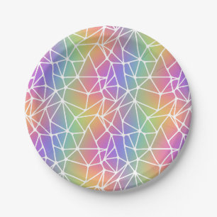 prism synapse net - rainbow web : paper plate