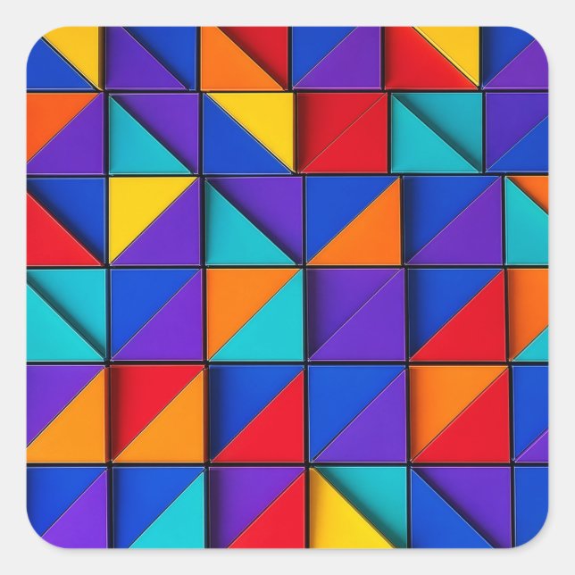 Prism Tile Square Sticker (Front)