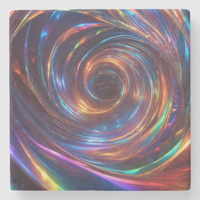 Prism Whirlpool Stone Coaster (Front)