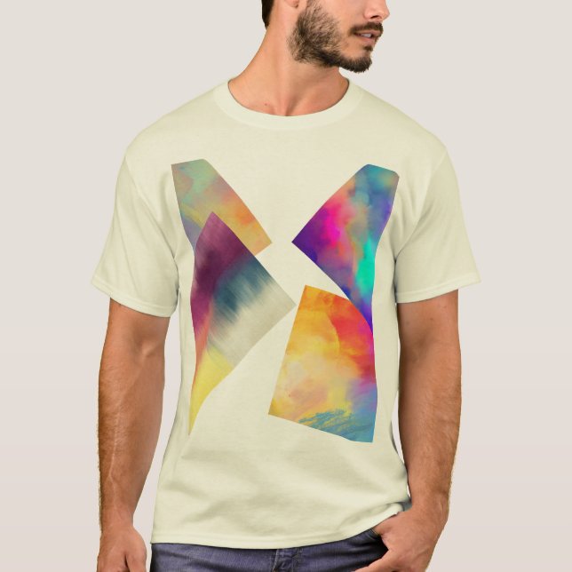 Prismatic Burst Gradient T-Shirt (Front)