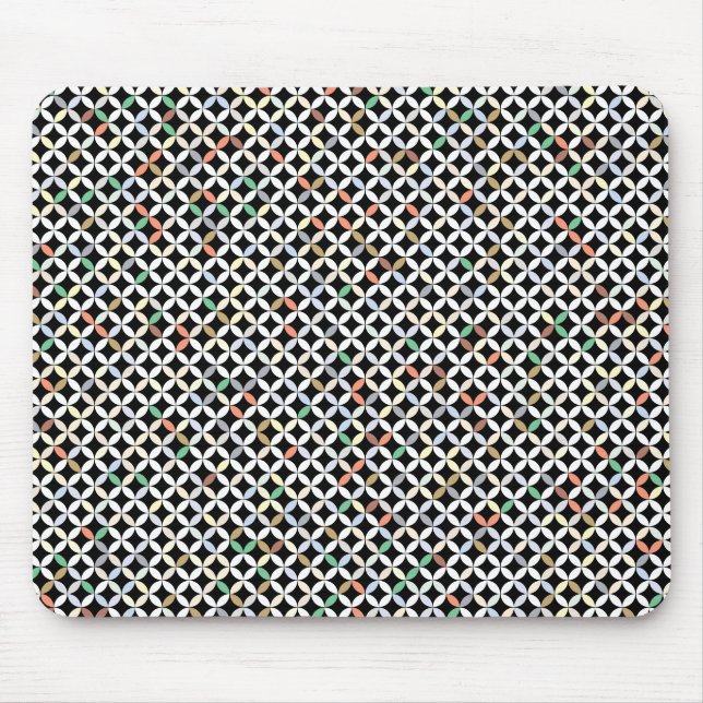 Prismatic Curved Diamond Pattern Mouse Pad (Front)