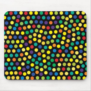 Prismatic Dots Background Mouse Pad