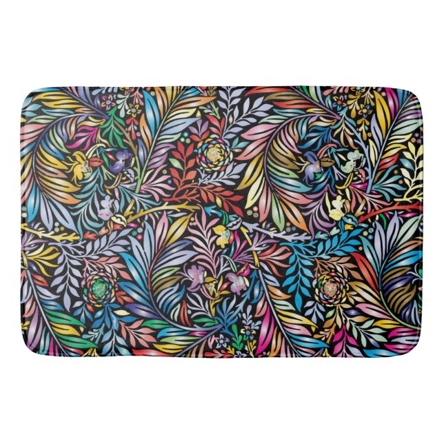 Prismatic Fern 1  Bath Mat (Front)