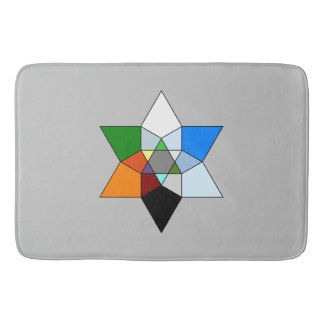 Prismatic Fractal Bath Mat