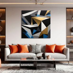 Prismatic Fragments Interconnected triangles Poster