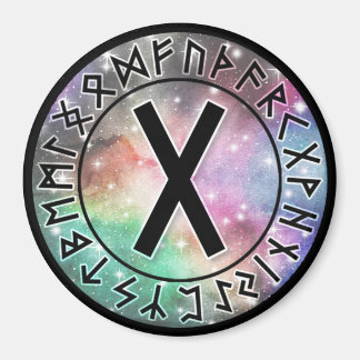 Prismatic Galaxy Rune Circle [07. Gebo] Magnet