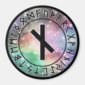 Prismatic Galaxy Rune Circle [10. Nauthiz] Magnet