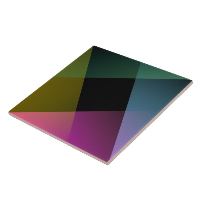 Prismatic Geometric Abstract Tile (Side)