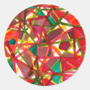 Prismatic II Classic Round Sticker