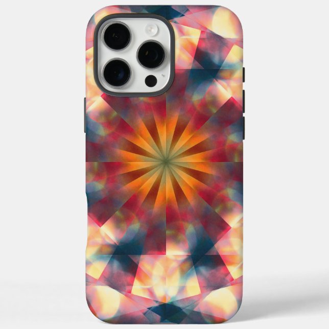 Prismatic Kaleidoscopic Psychedelic Mandala Case-Mate iPhone Case (Back)