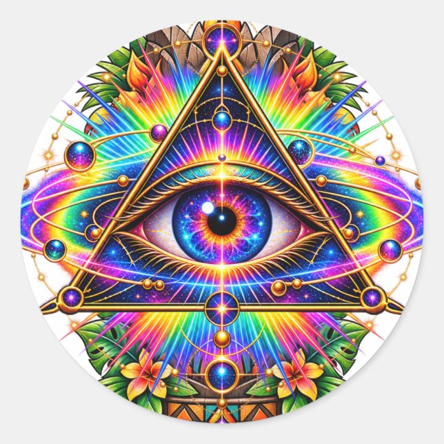 Prismatic Orbit Eye Sticker (Front)