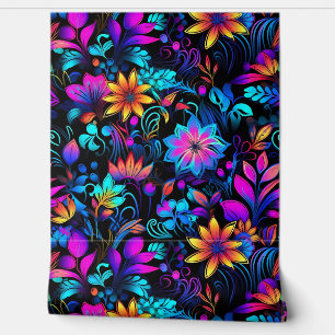 Prismatic Petalscape Botanical Wallpaper