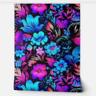 Prismatic Petalscape Botanical Wallpaper