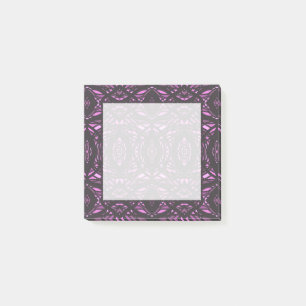 Prismatic Pink Black Abstract Acrylic Art Post-it Notes